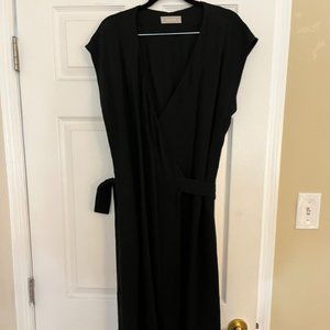 Everlane Japanese GoWeave Wrap Dress in Black - Sz 12